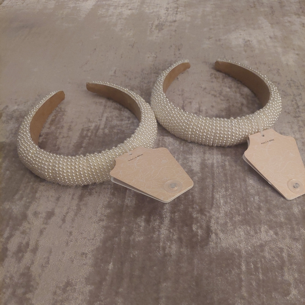 BNWT Pearl Headbands